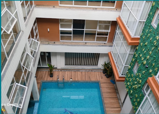 Aerial View of Swimming Pool